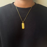 Cipher Pendant With Chain (Gold)
