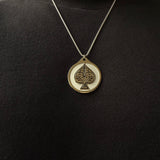 Ace Pendant With Chain (Silver)