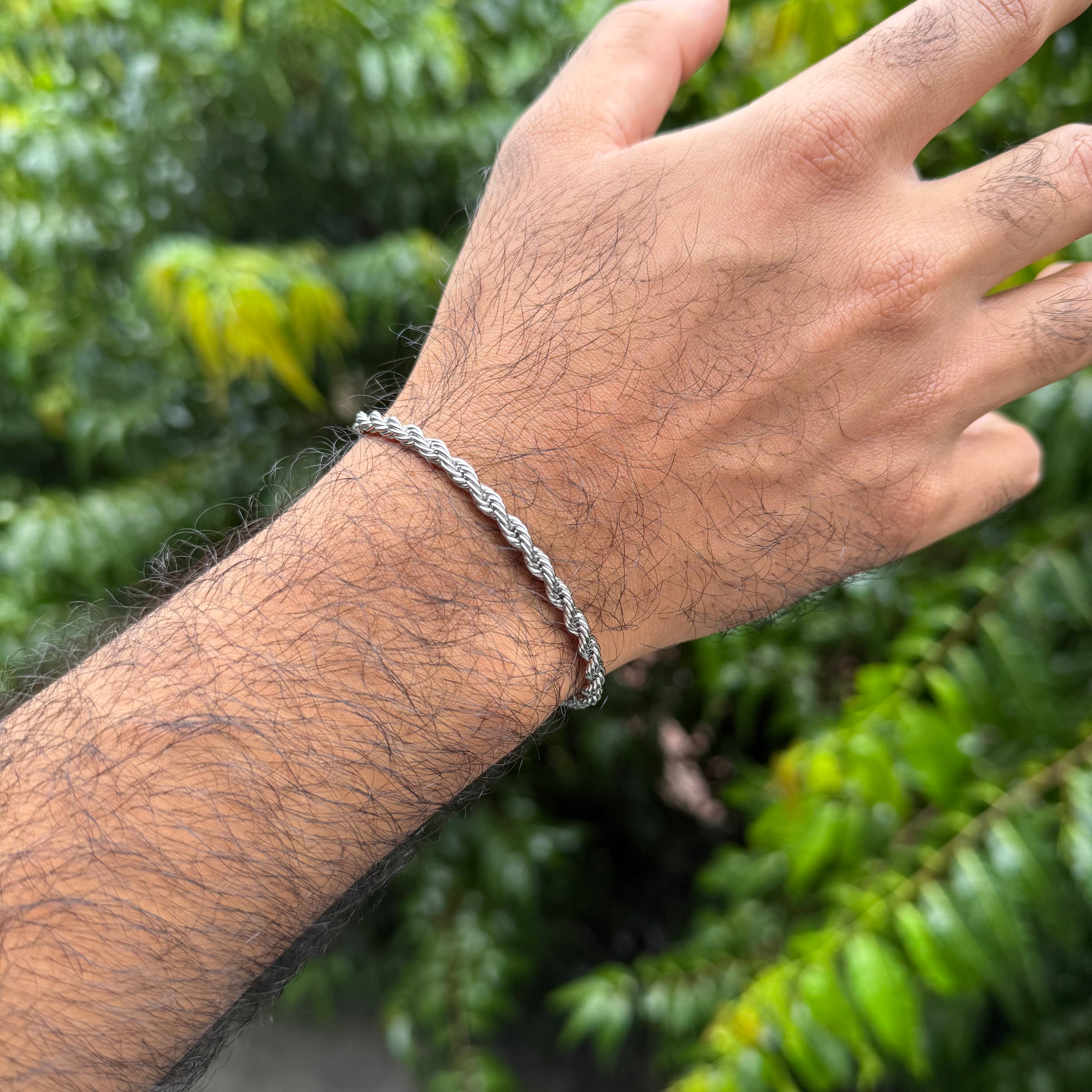 Rope Bracelet (Silver)