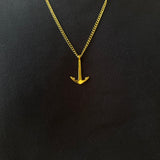Anchor Pendant With Chain (Gold)