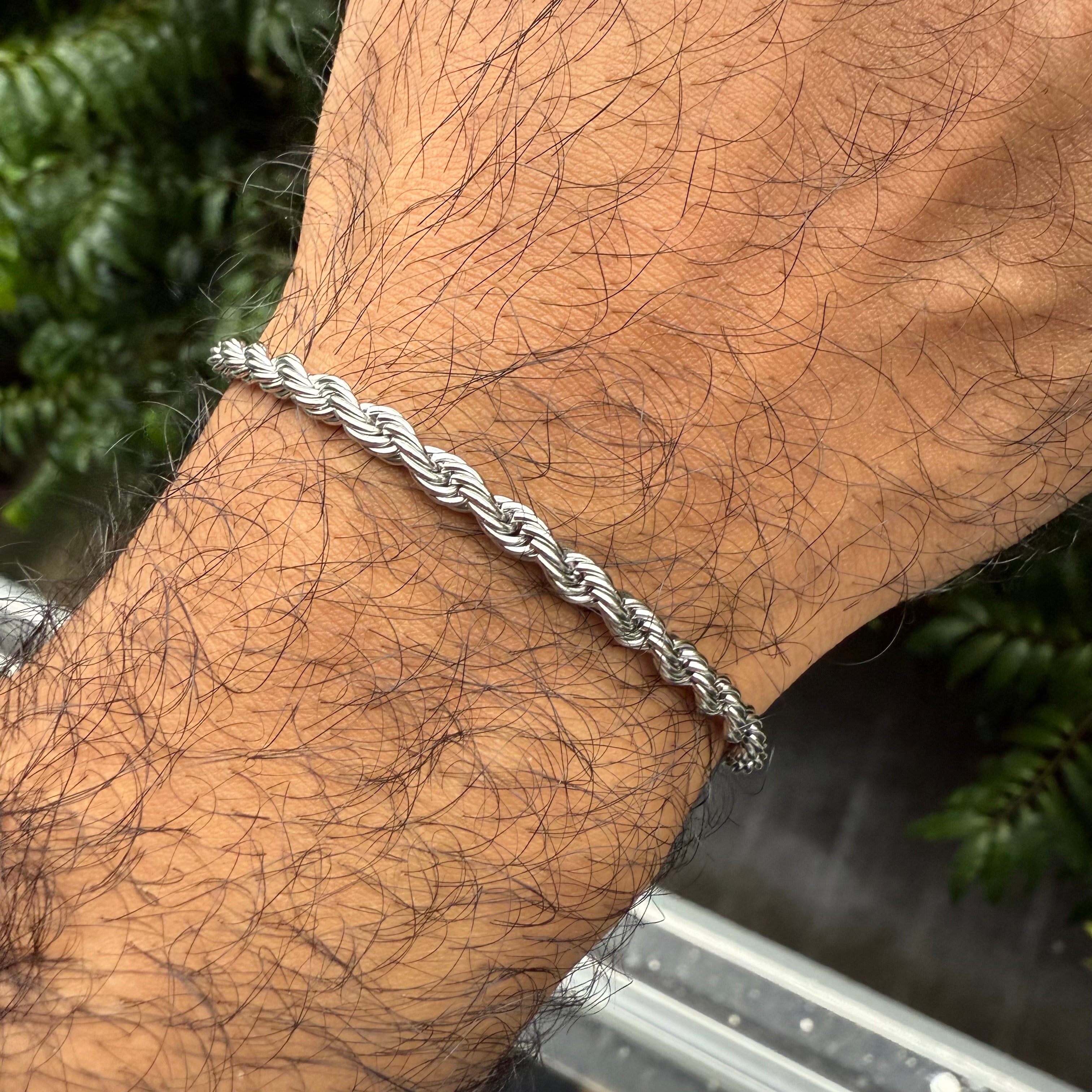 Rope Bracelet (Silver)