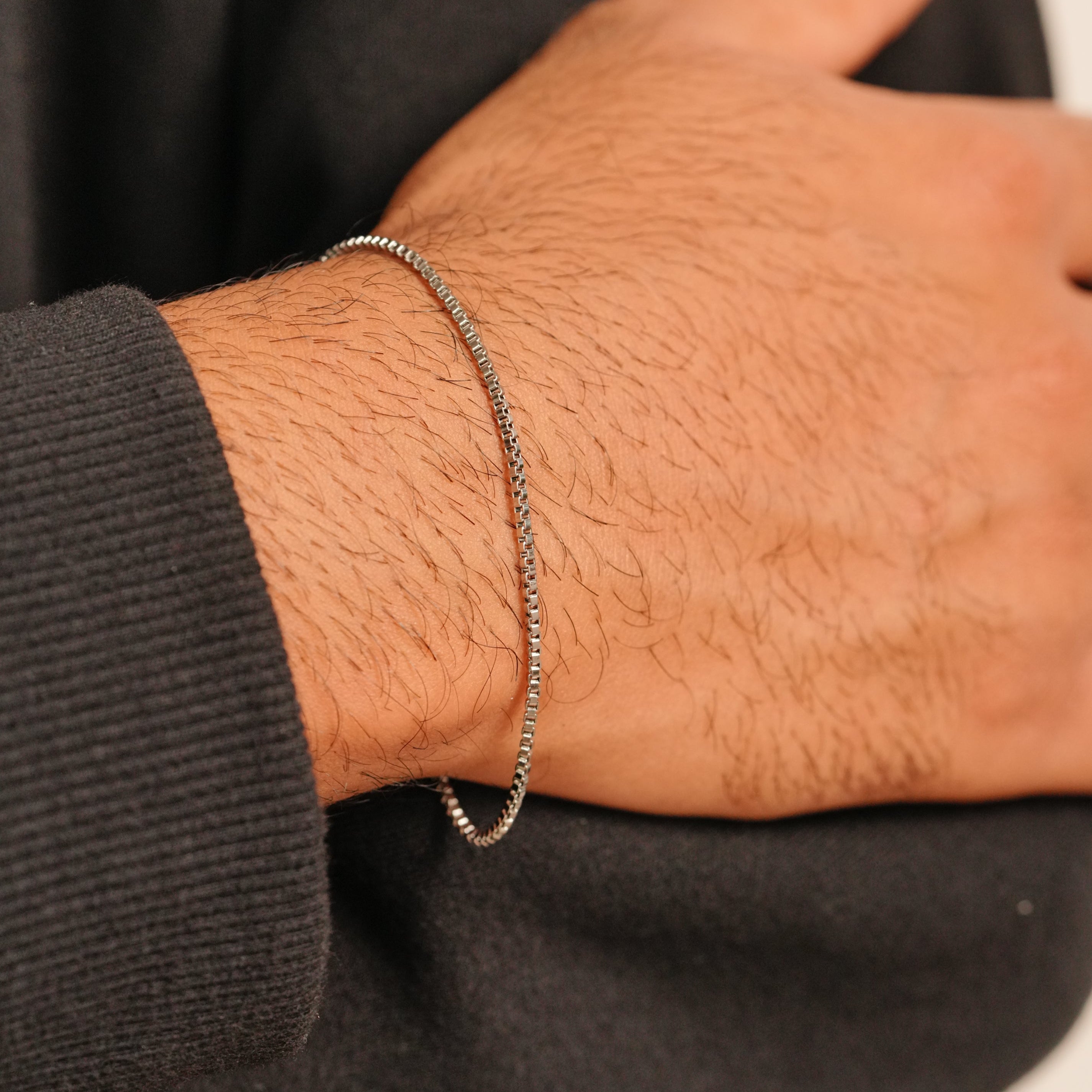 Micro Box Bracelet (Silver)