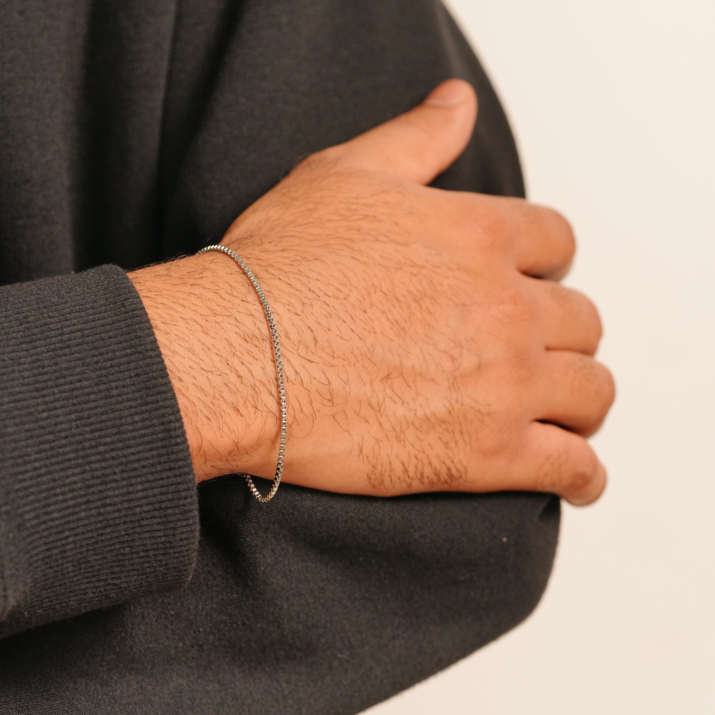 Micro Box Bracelet (Silver)