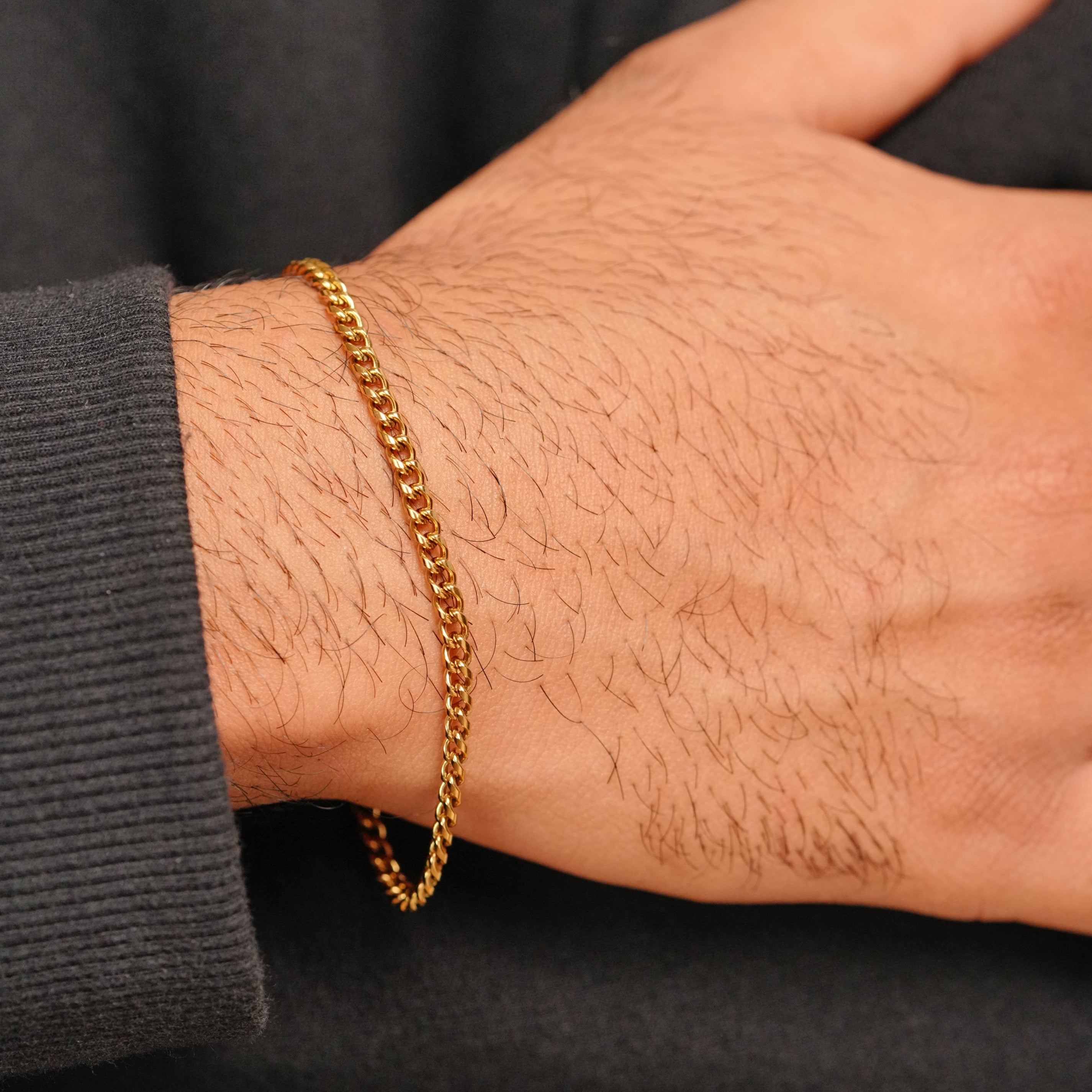 Micro Cuban Bracelet (Gold)