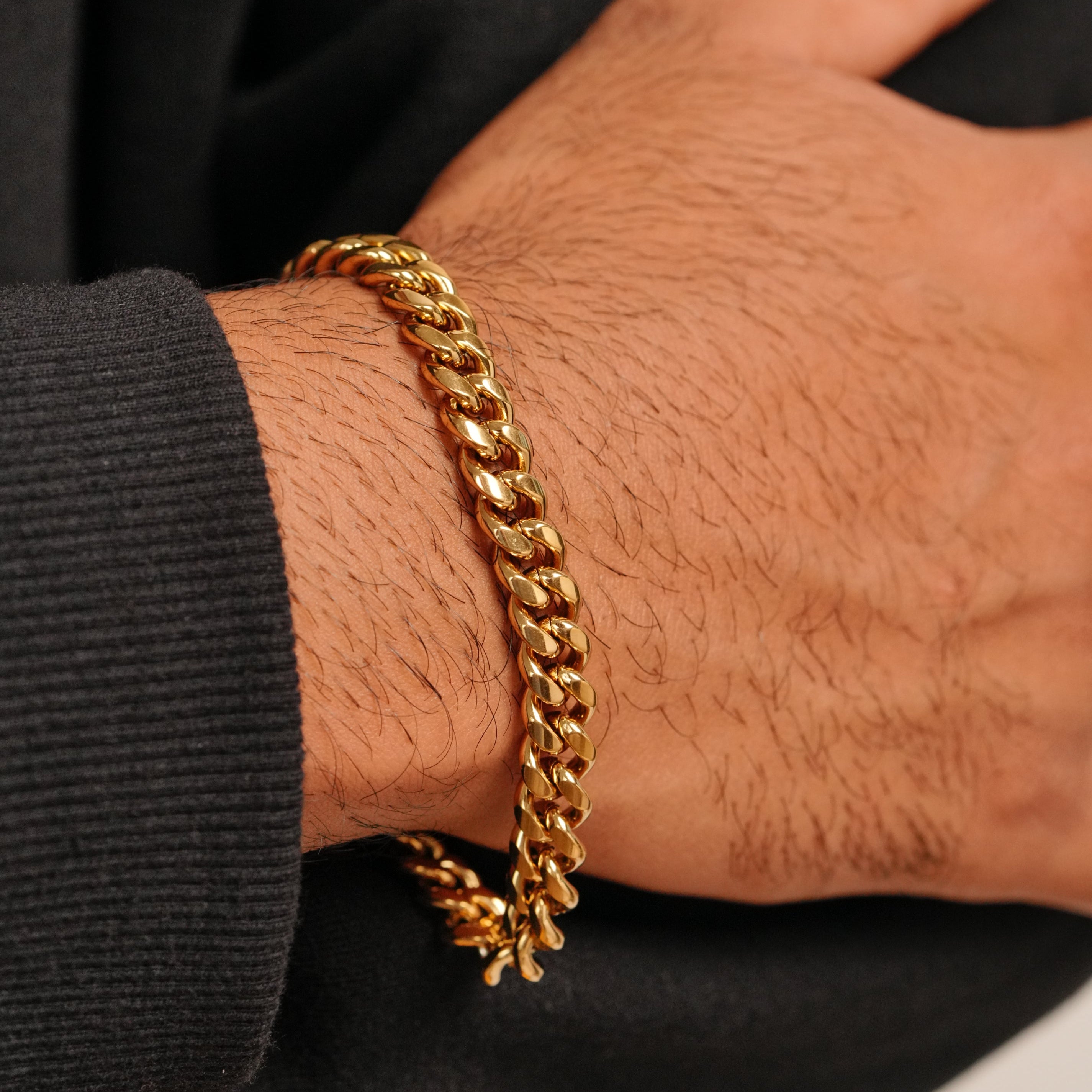 Cuban Bracelet 8mm (GOLD)