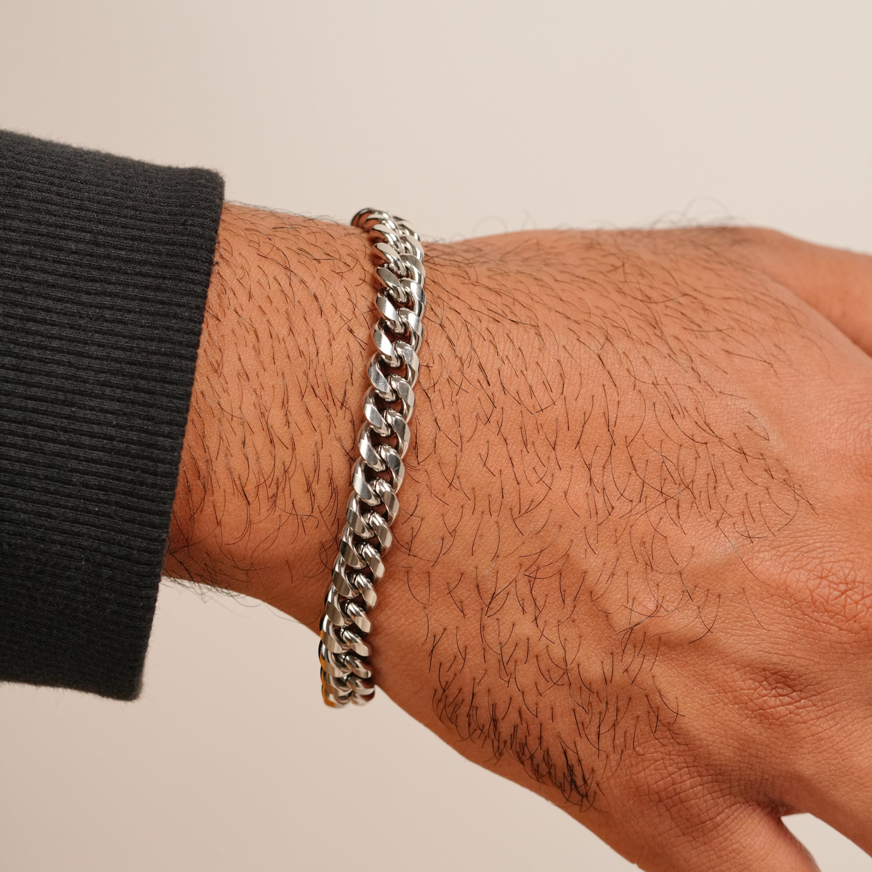 Cuban Bracelet 8mm (Silver)