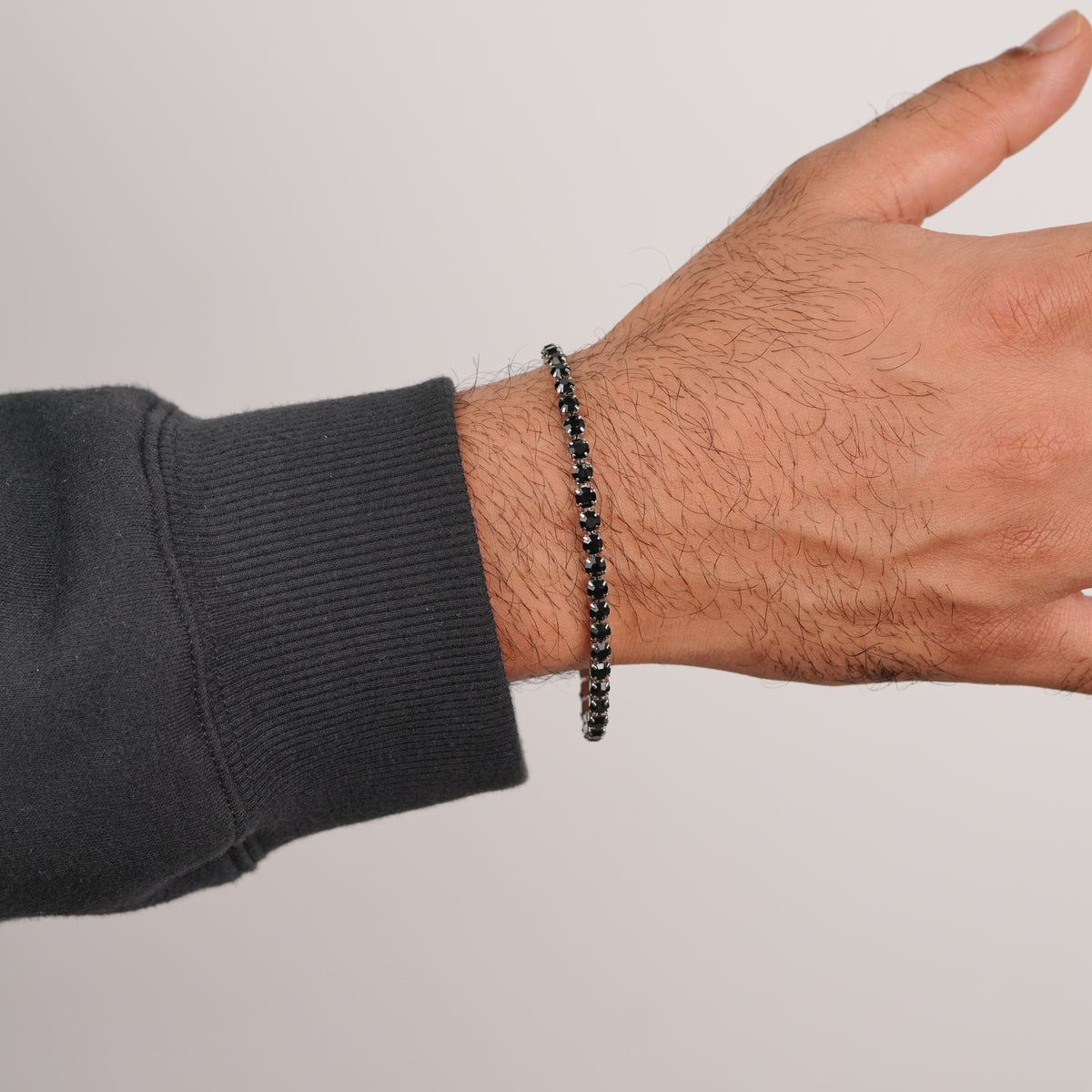 Black Tennis Bracelet