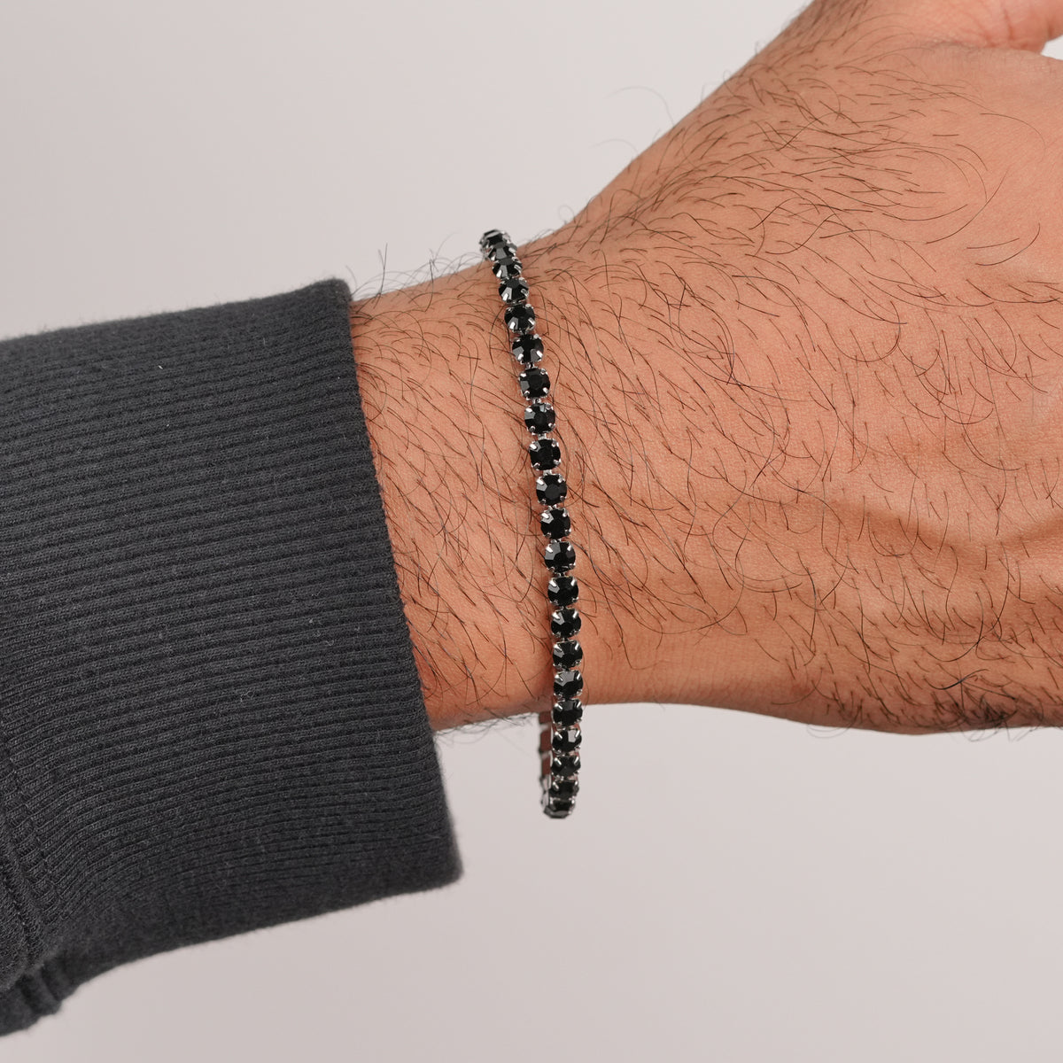 Black Tennis Bracelet
