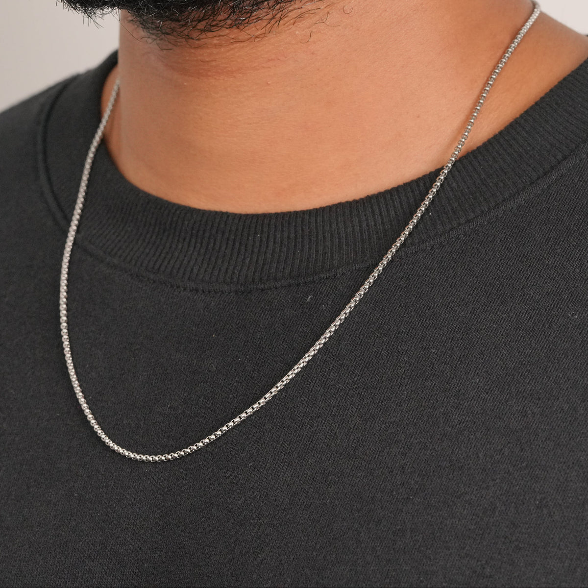 Micro Box Chain (Silver)