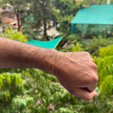 Micro Flat Twisted Bracelet (Gold)