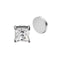 Square Magnetic Stud White - Non-Pierced