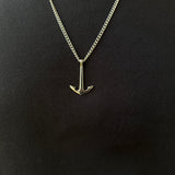 Anchor Pendant With Chain (Silver)