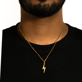 FLASH PENDANT WITH CHAIN (GOLD)