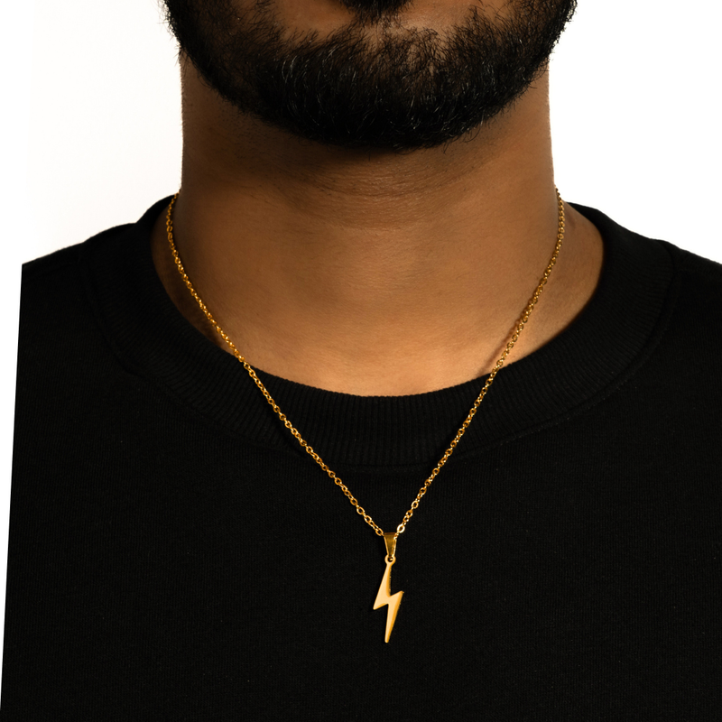 FLASH PENDANT WITH CHAIN (GOLD)