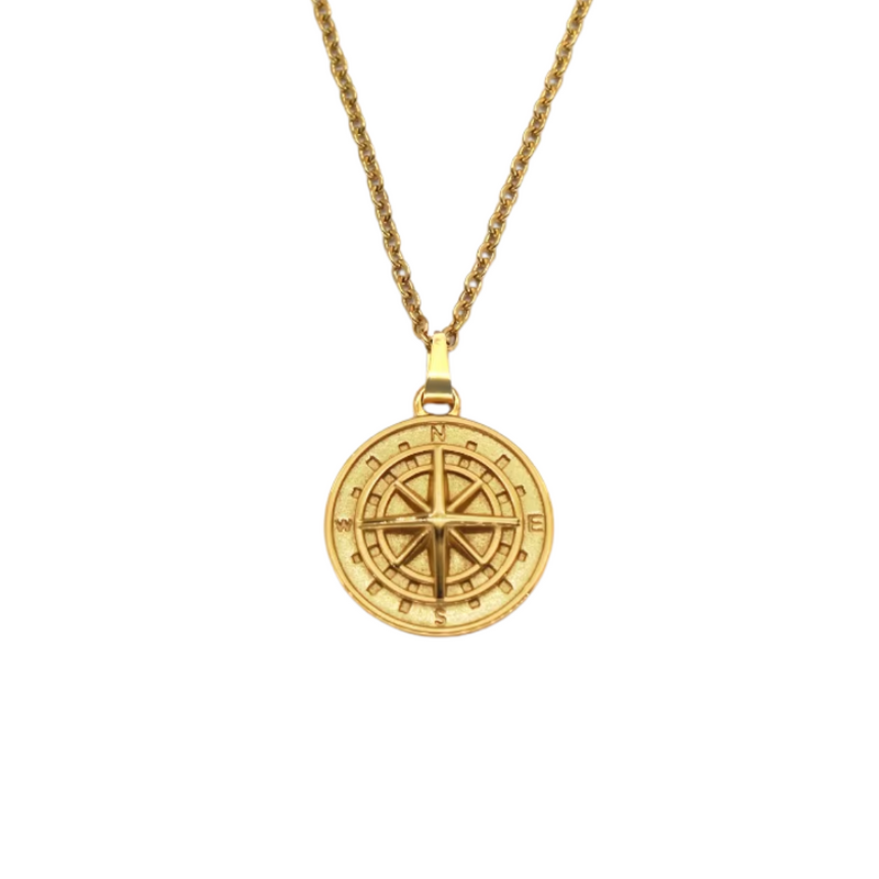 COMPASS PENDANT WITH CHAIN