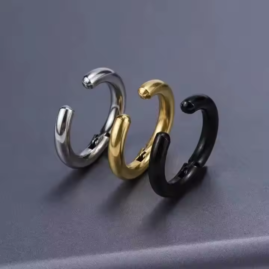 Pressing Unpierced Hoop/Cuff - Set of 3