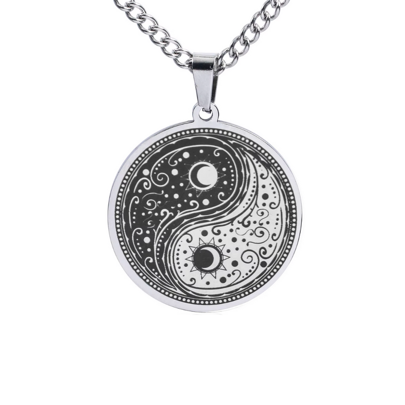 YIN & YANG PENDANT WITH CHAIN