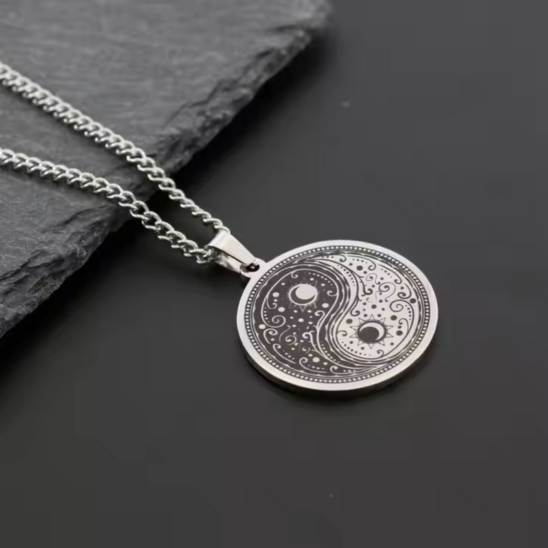 YIN & YANG PENDANT WITH CHAIN