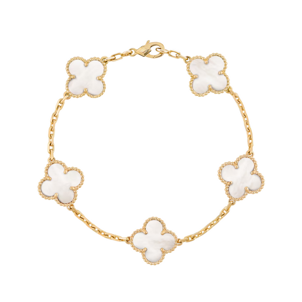 Tréfle Bracelet (WHITE - GOLD)