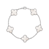 Tréfle Bracelet (WHITE - SILVER)