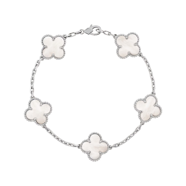 Tréfle Bracelet (WHITE - SILVER)