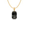 Onyx Stone Pendant With Chain (Gold)
