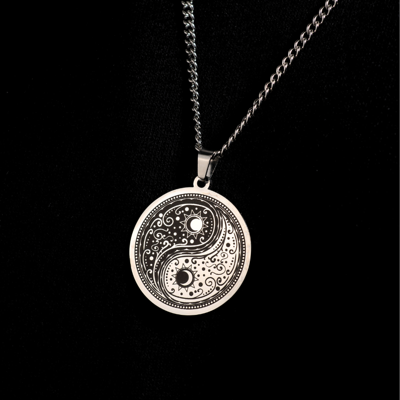 YIN & YANG PENDANT WITH CHAIN