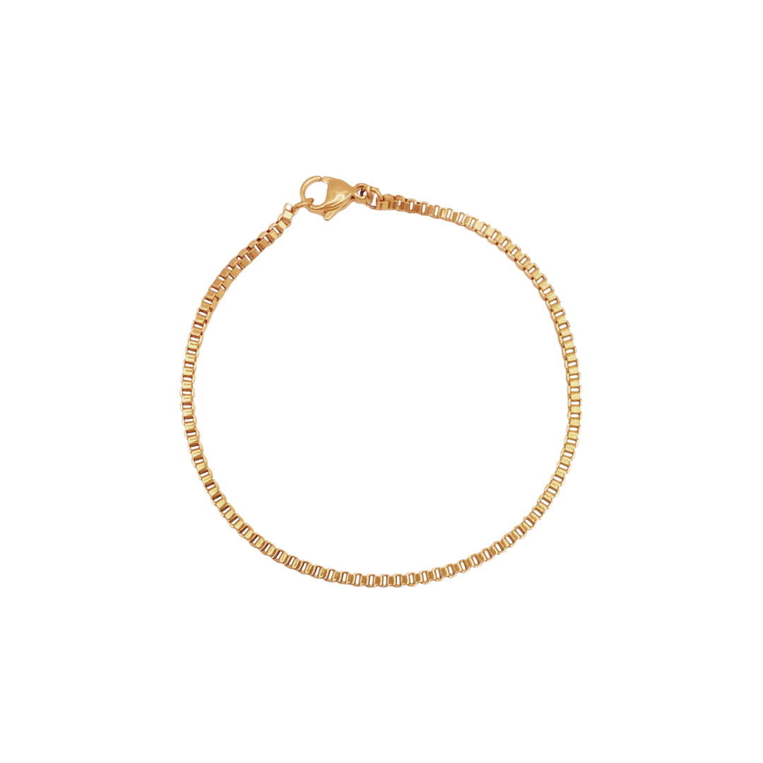 Micro Box Bracelet (Gold)