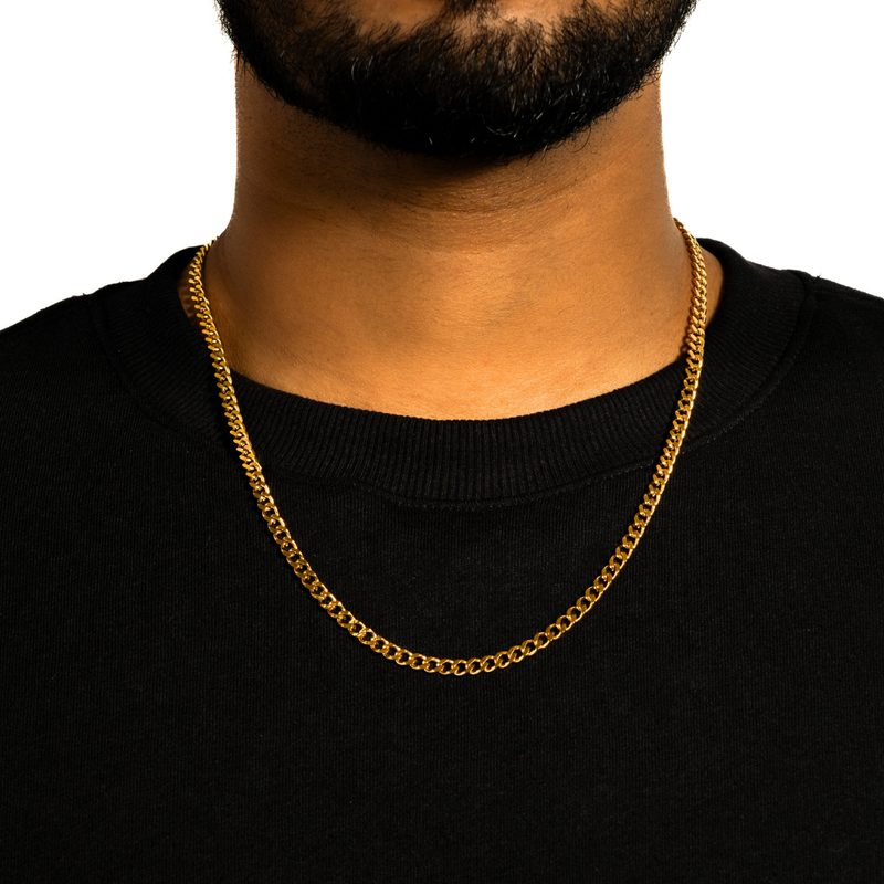 THIN CUBAN CHAIN (GOLD)