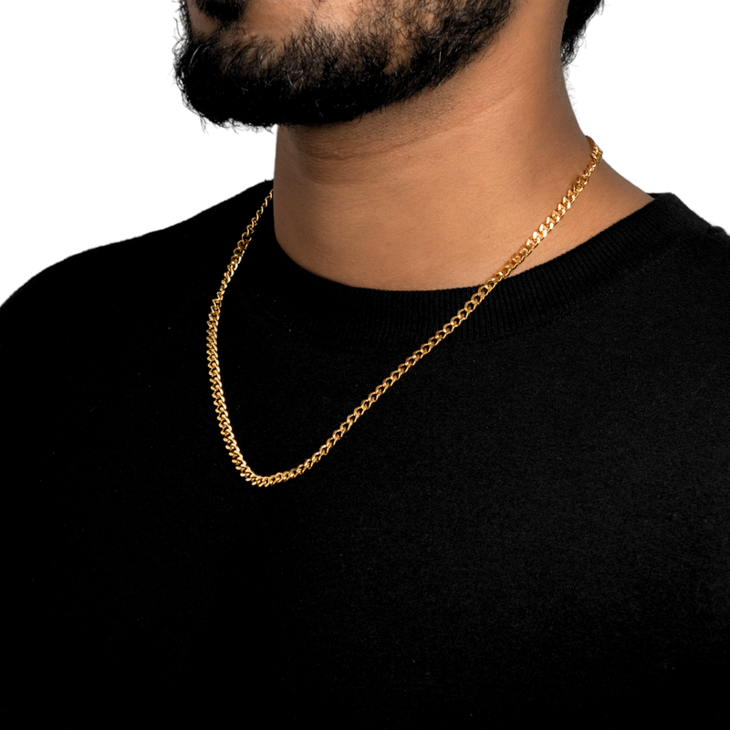 THIN CUBAN CHAIN (GOLD)