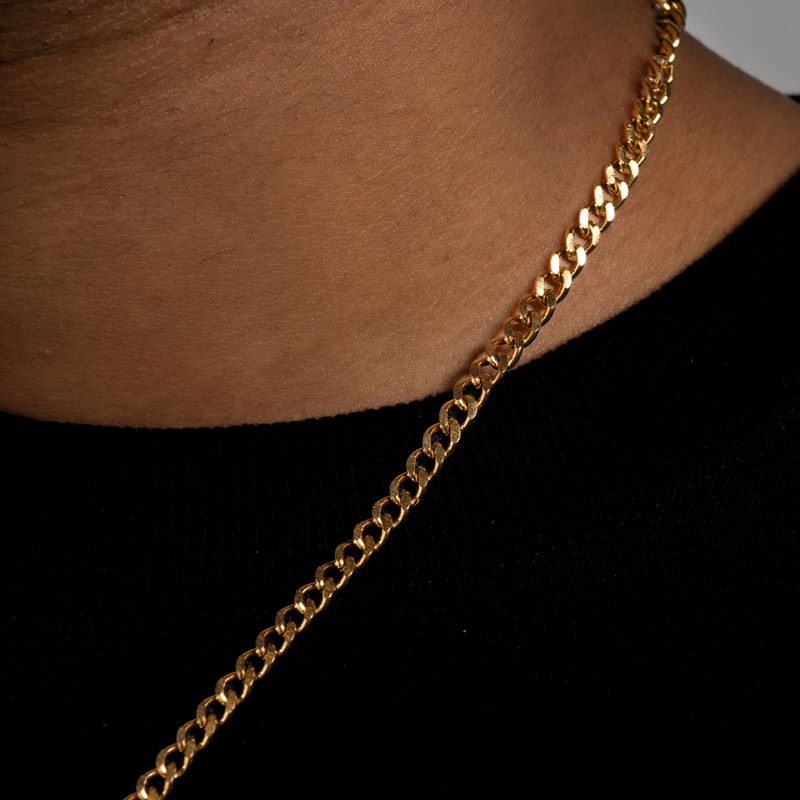 THIN CUBAN CHAIN (GOLD) - Main Image