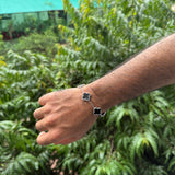 Tréfle Bracelet (BLACK - SILVER)