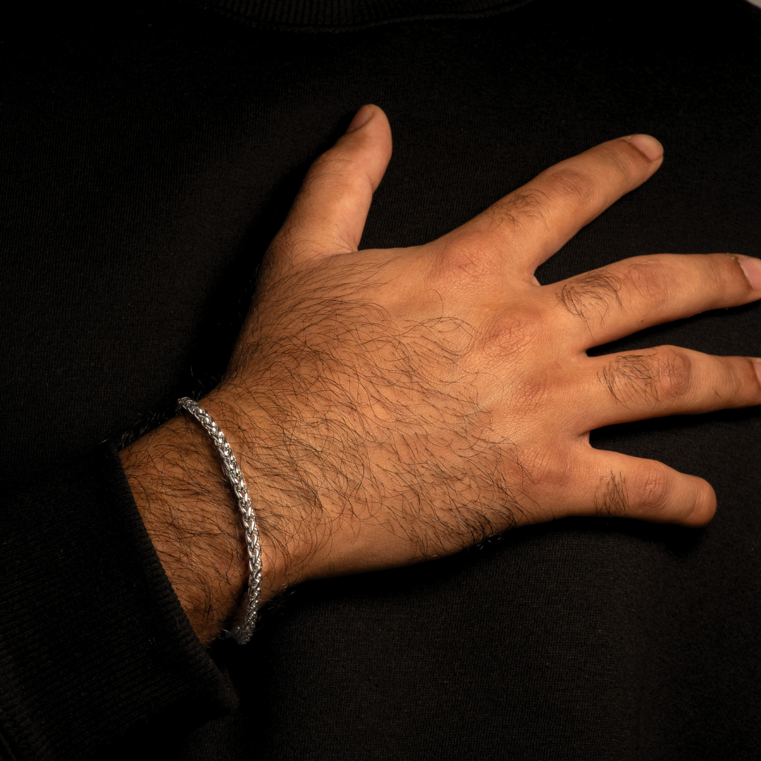 Wheat Bracelet (Silver)