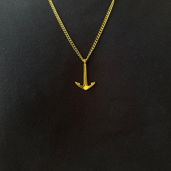 ANCHOR PENDANT WITH CHAIN (GOLD)