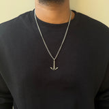 Anchor Pendant With Chain (Silver)