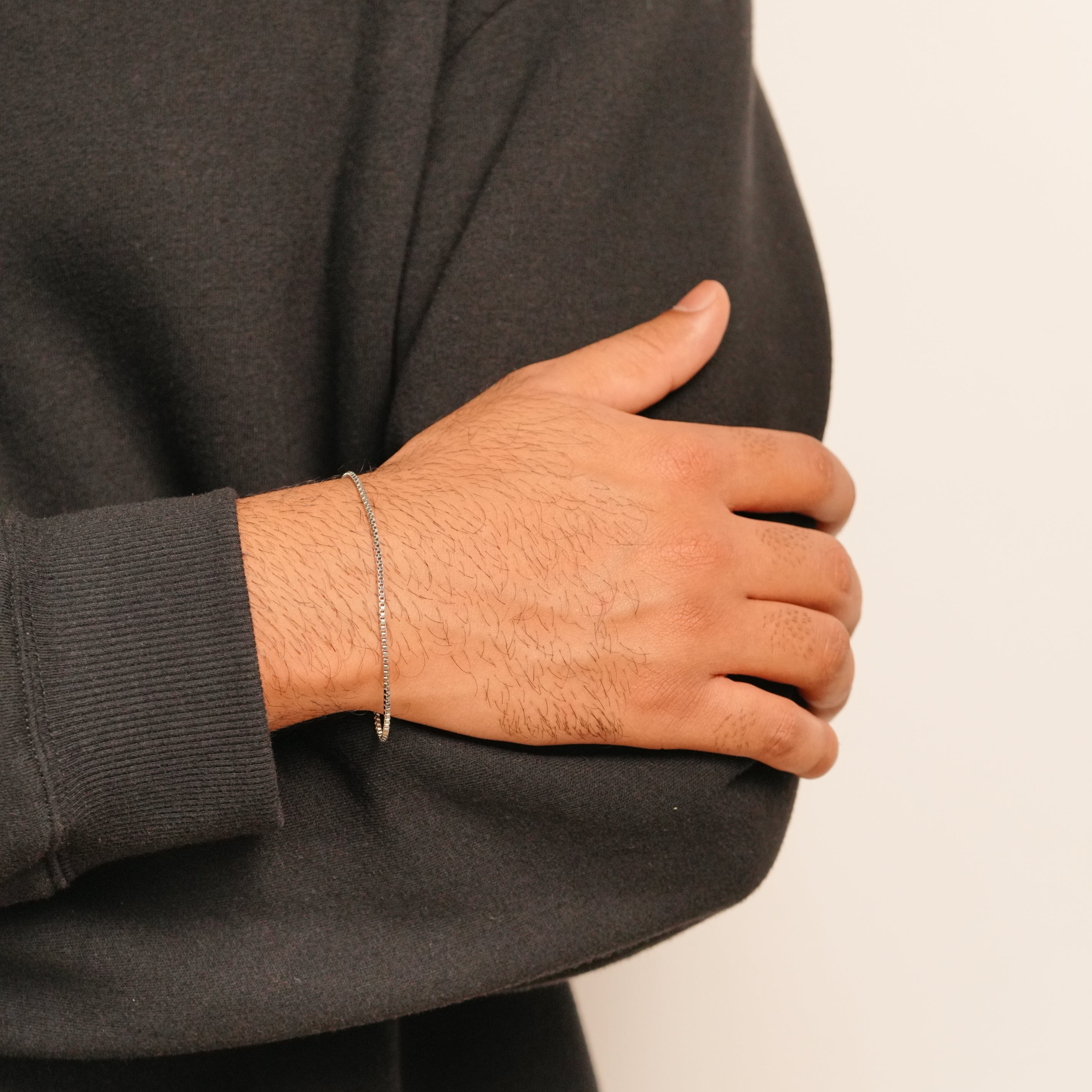 Micro Box Bracelet (Silver)