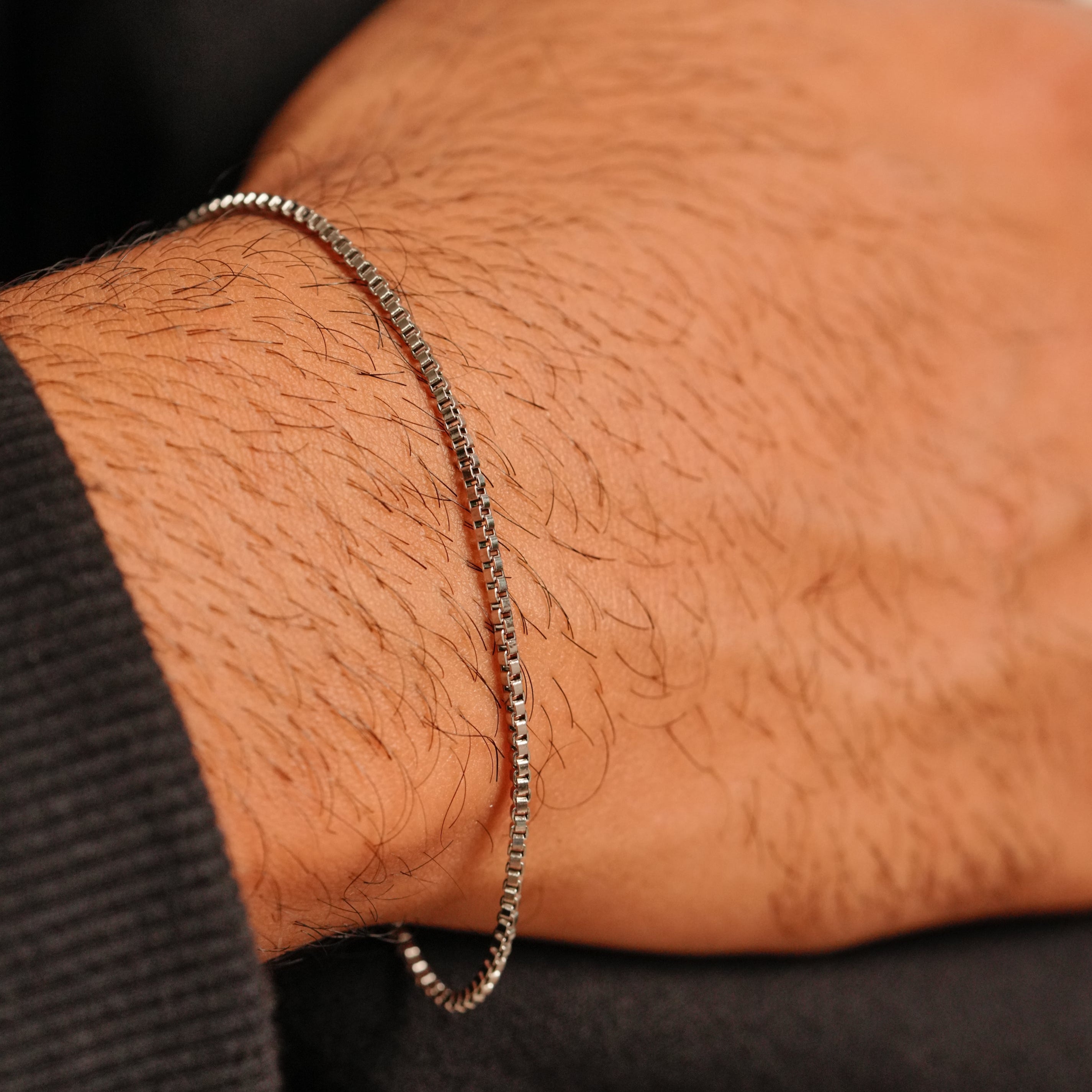 Micro Box Bracelet (Silver)