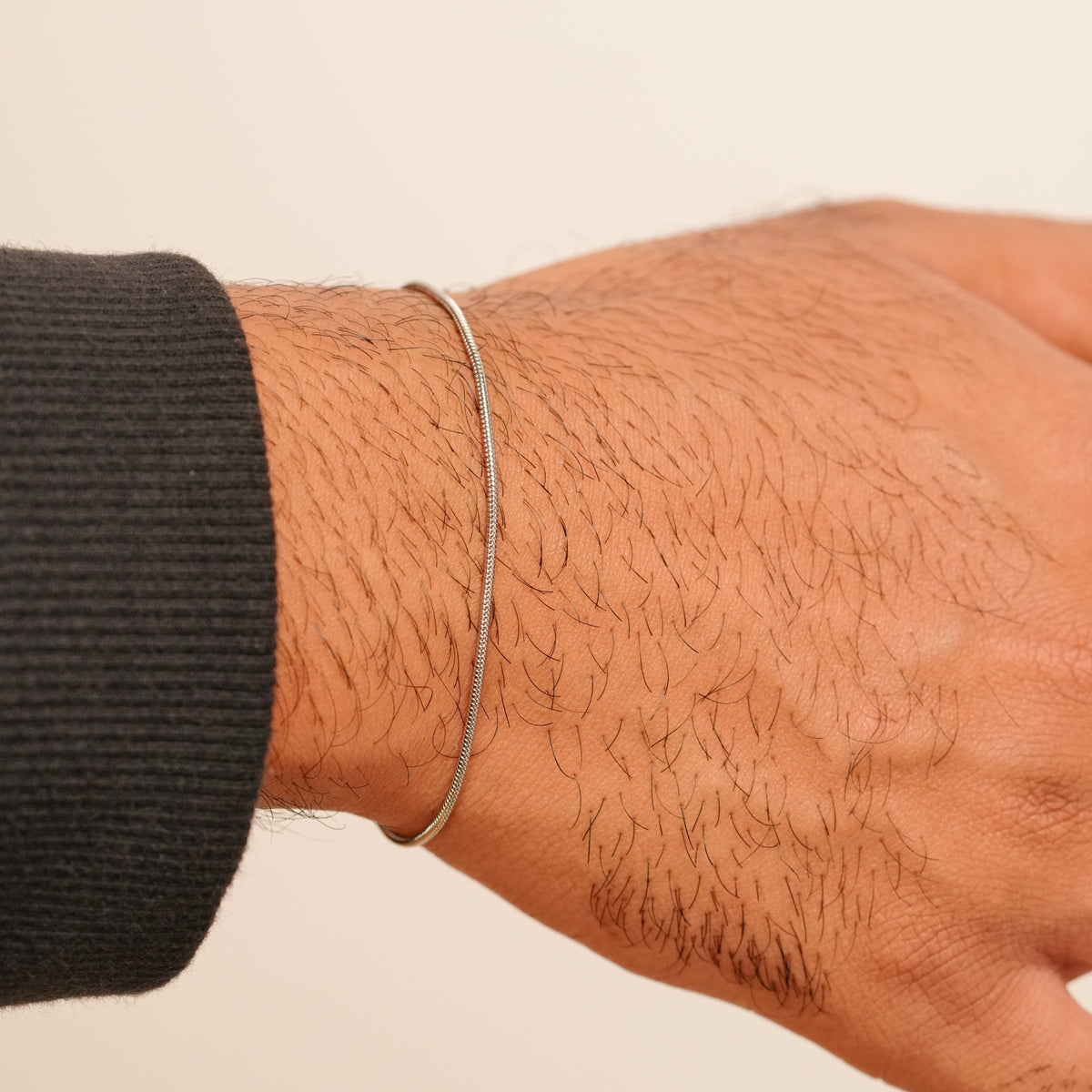 Micro Round Bracelet (Silver)