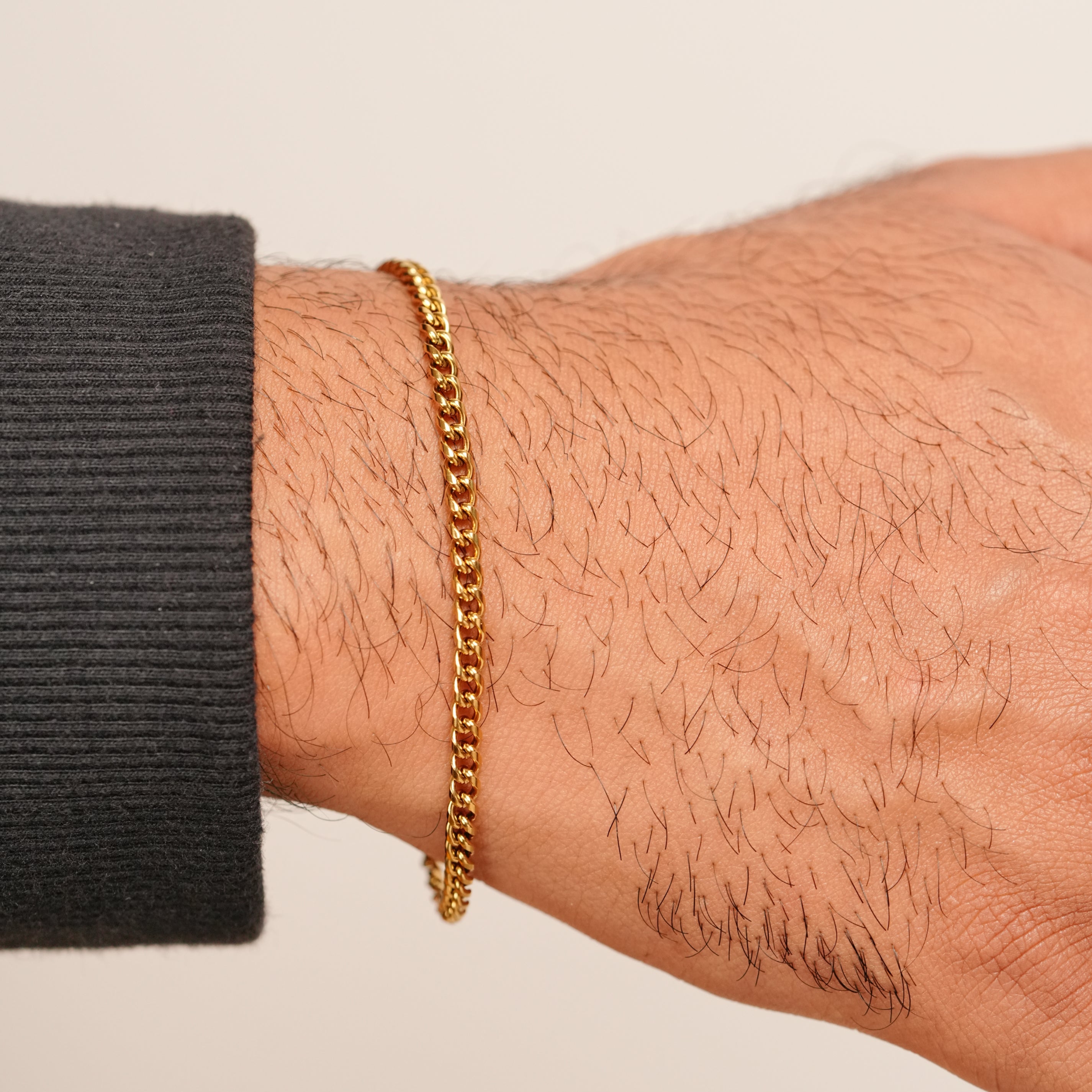Micro Cuban Bracelet (Gold)