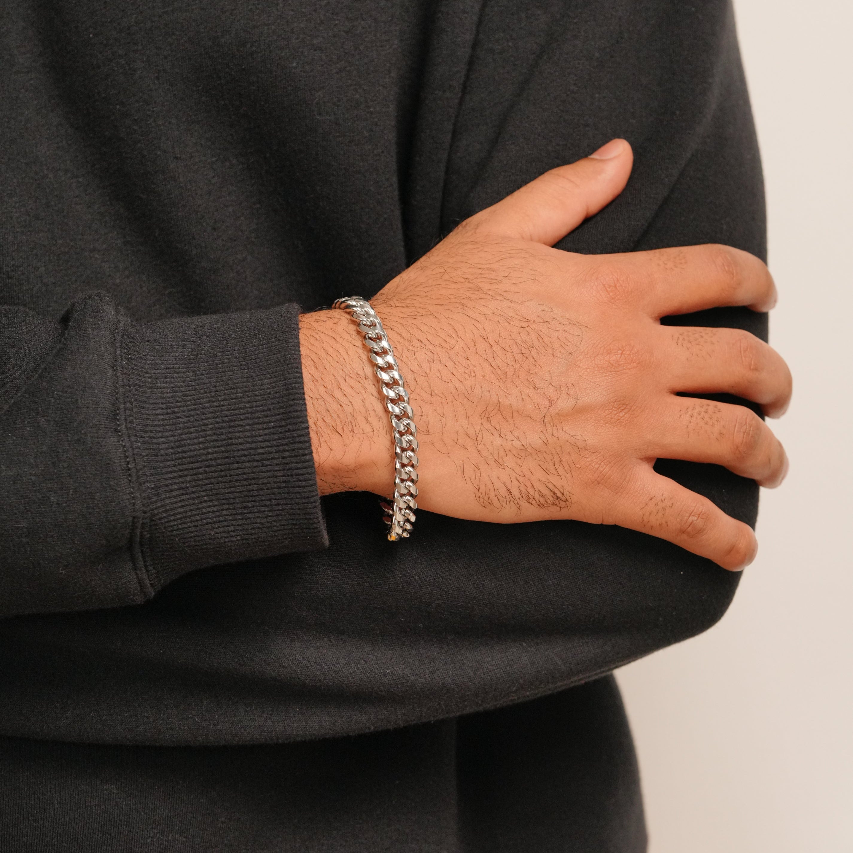Cuban Bracelet 8mm (Silver)