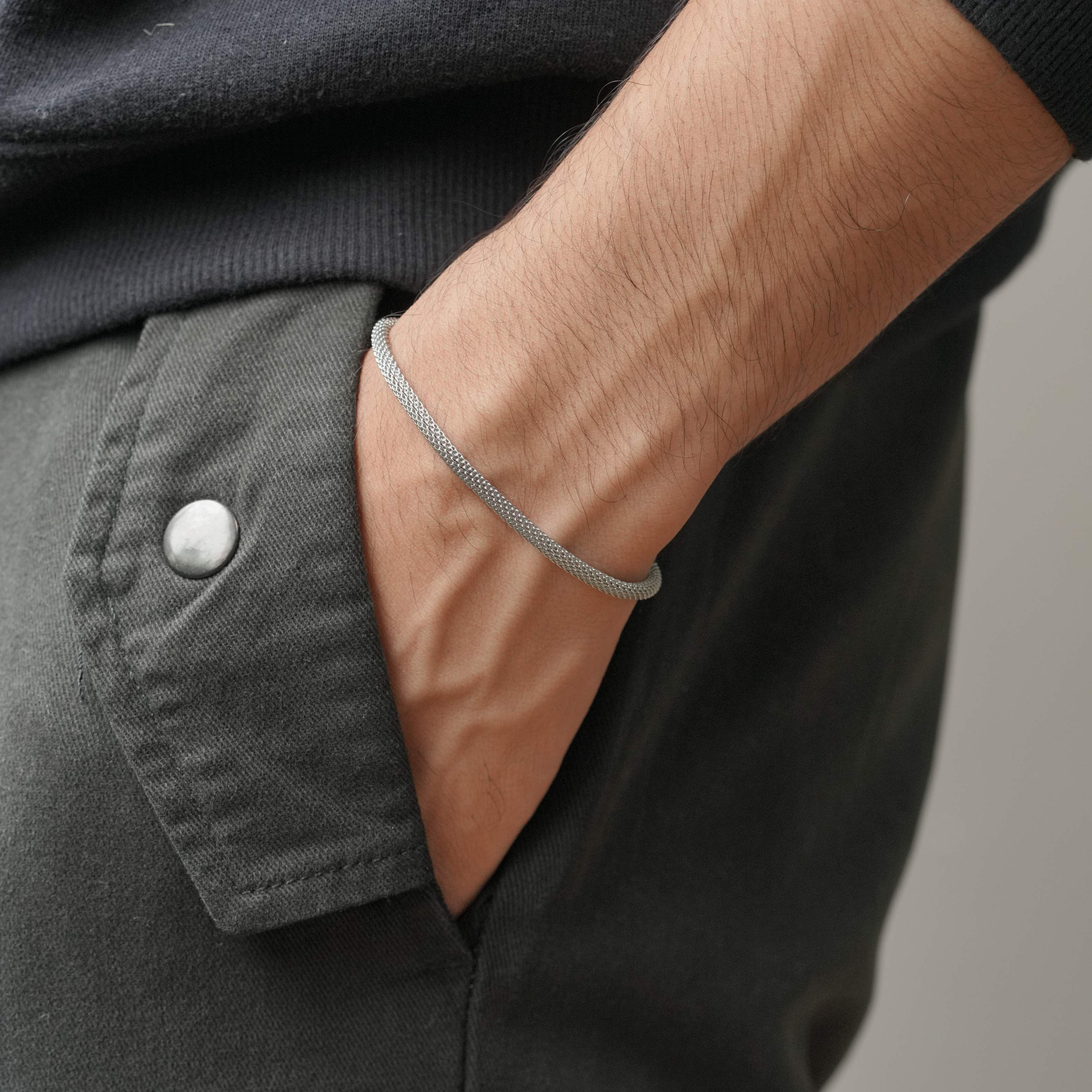 Mesh Bracelet (Silver)