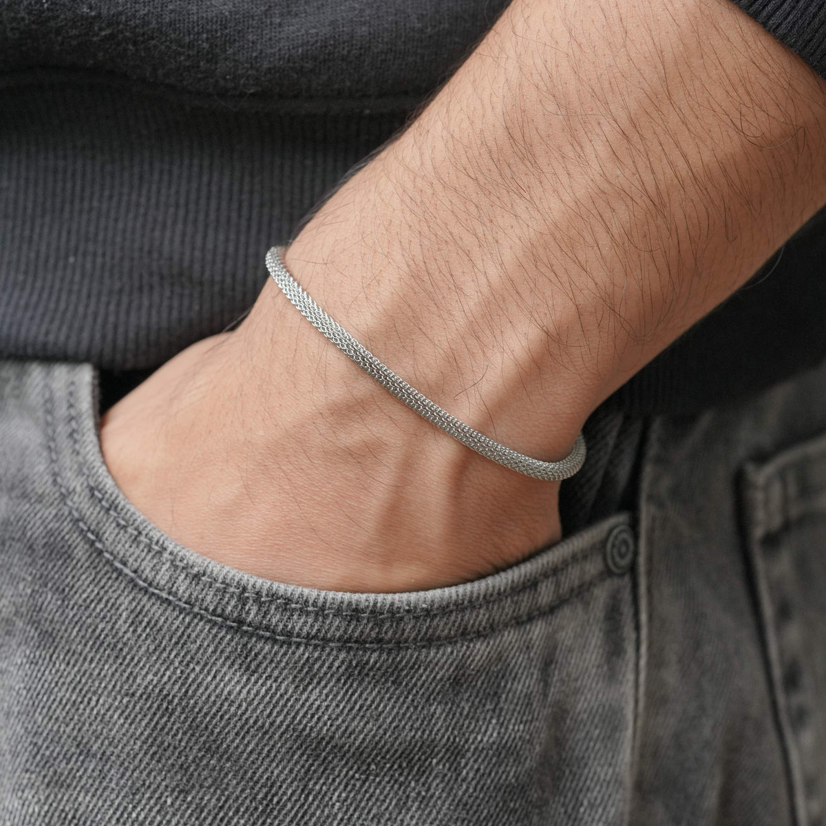 Mesh Bracelet (Silver)