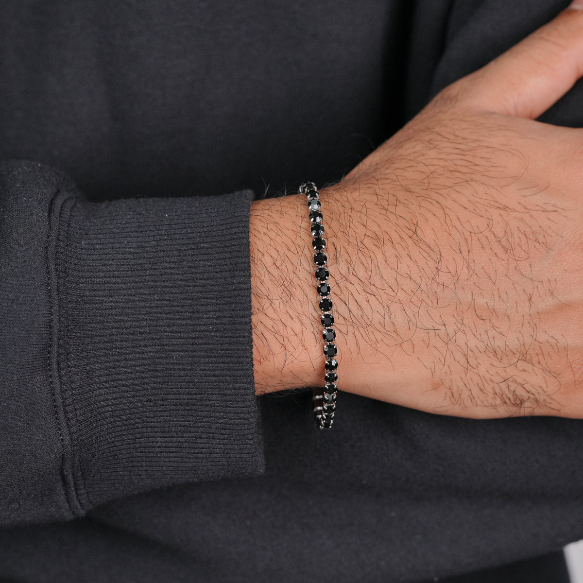 Black Tennis Bracelet