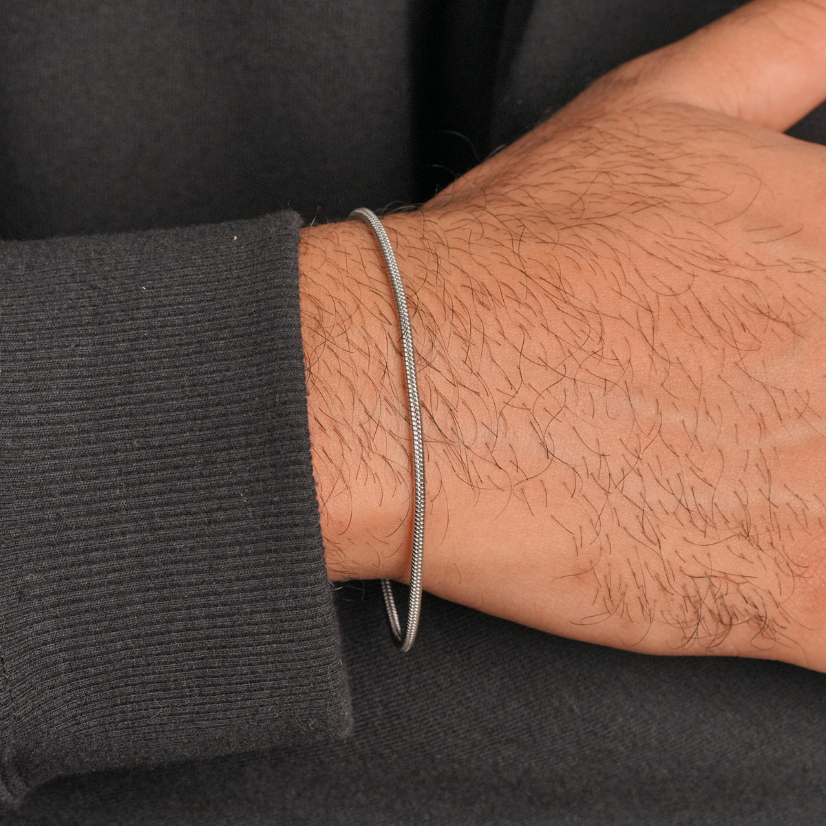 Micro Round Bracelet - Silver