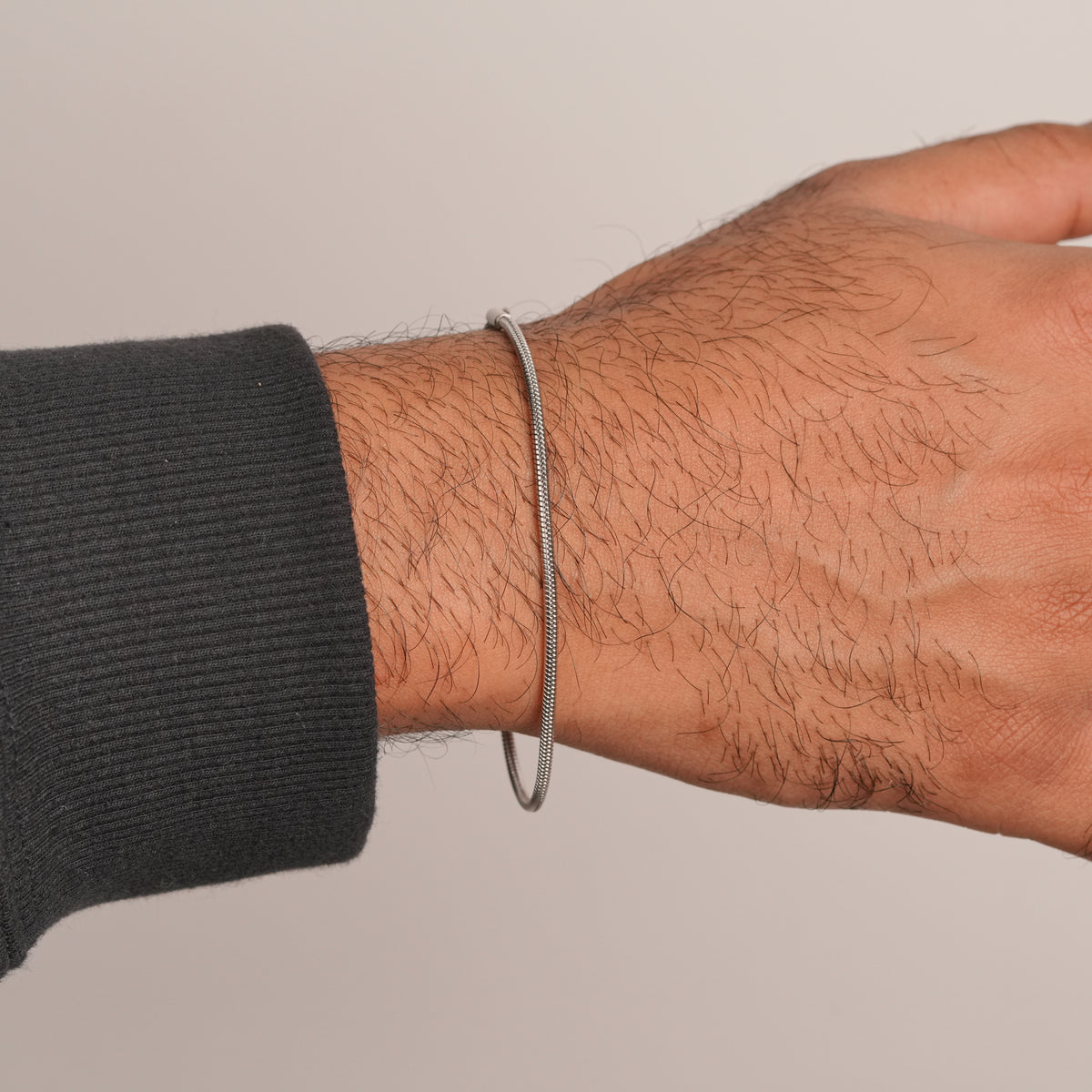 Micro Round Bracelet - Silver