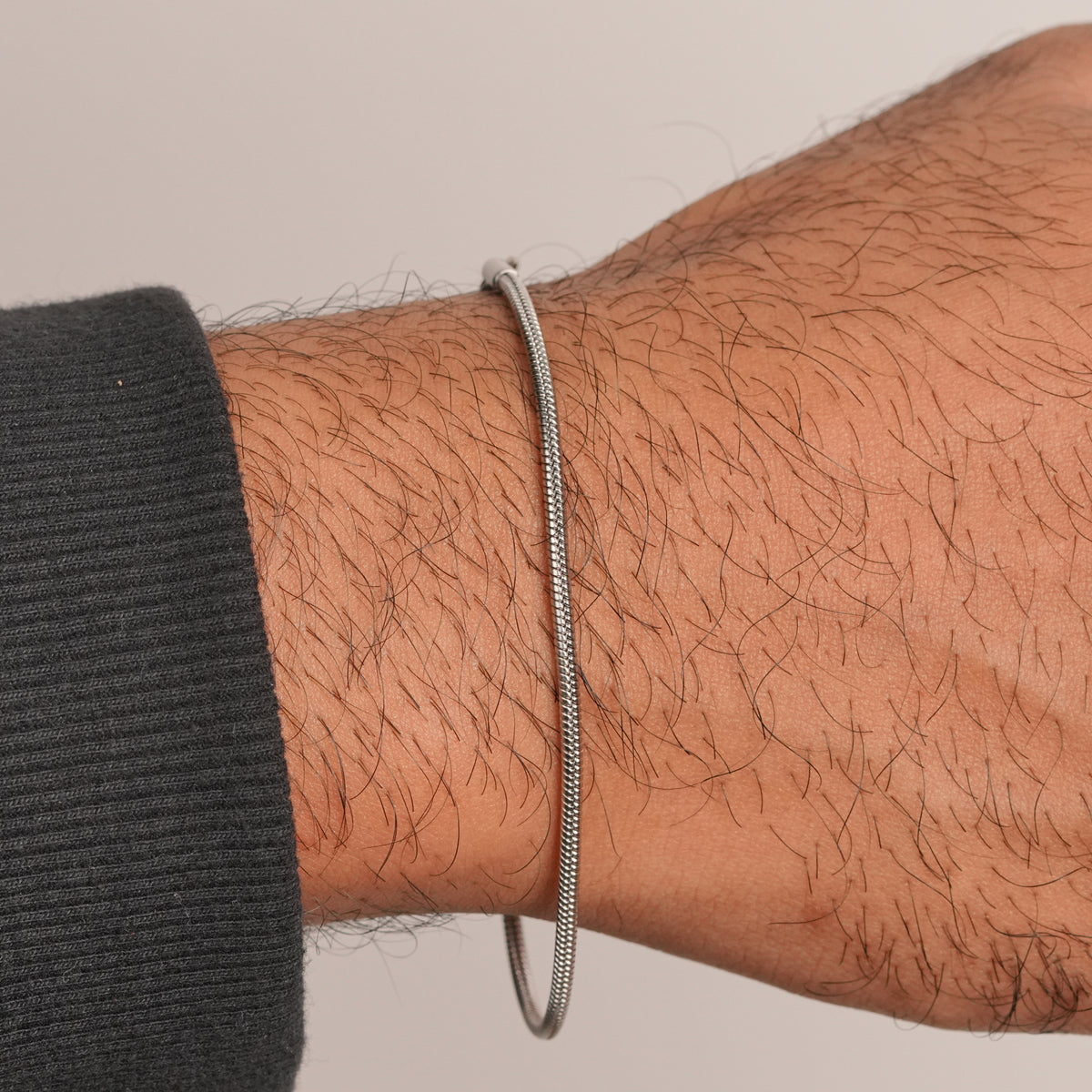 Micro Round Bracelet - Silver
