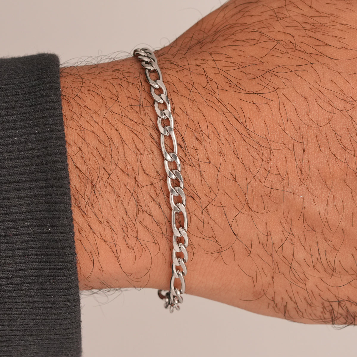 Figaro Bracelet - Silver