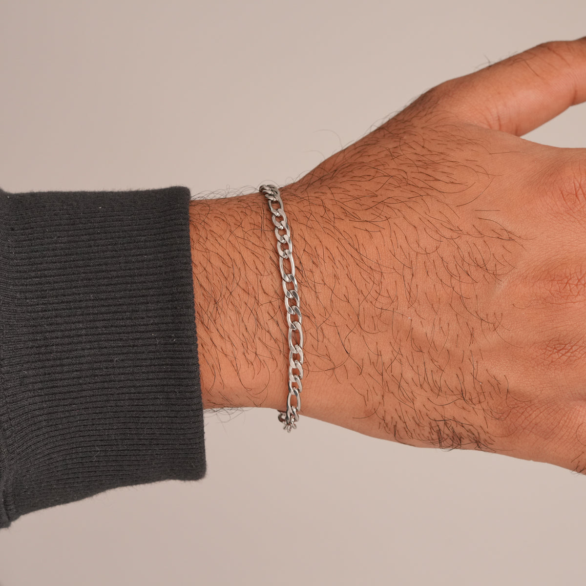 Figaro Bracelet - Silver