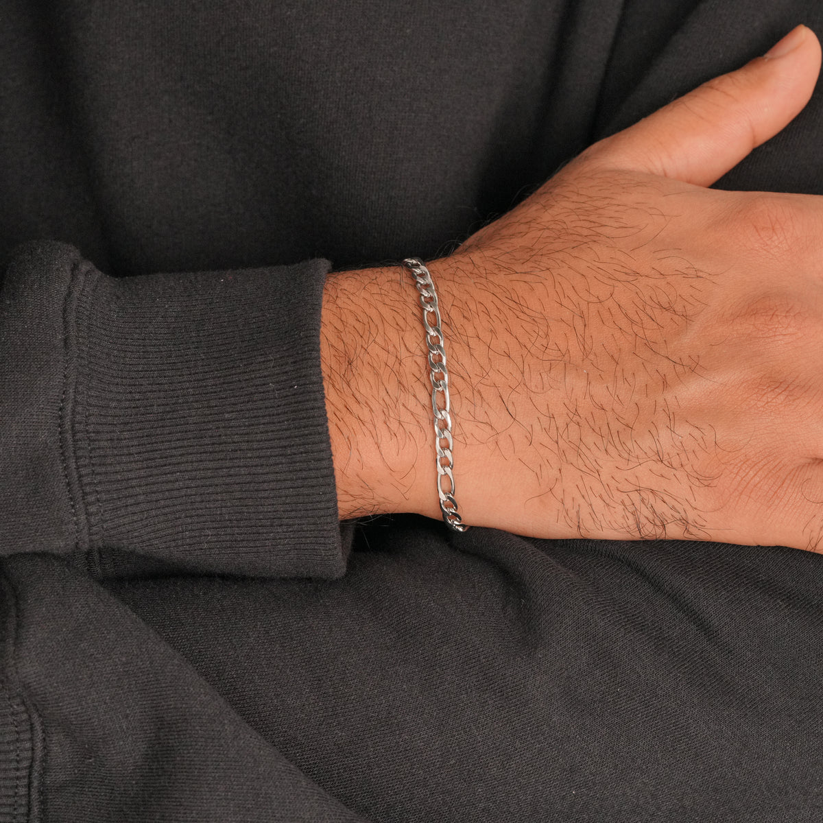 Figaro Bracelet - Silver