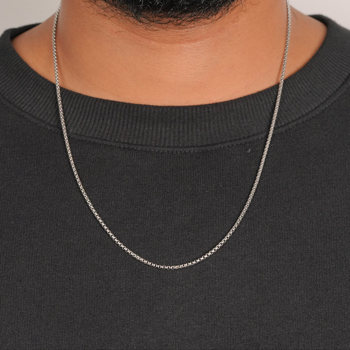 Micro Box Chain (Silver)